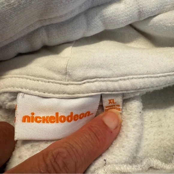 Nickelodeon white long sleeved Rugrats hoodie, multi colored, characters, XL. - Picture 14 of 16